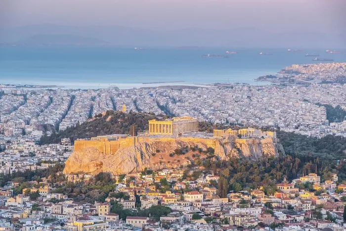 Framed Print : Parthenon on the Acroplis viewed from Lycabettus Hill, Athens, Greece Framed Print : Parthenon on the Acroplis viewed from Lycabettus Hill, Athens, Greece