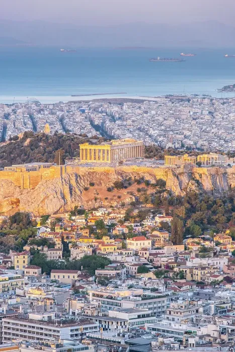 Framed Print : Parthenon on the Acroplis viewed from Lycabettus Hill, Athens, Greece Framed Print : Parthenon on the Acroplis viewed from Lycabettus Hill, Athens, Greece