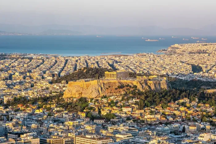 Framed Print : Parthenon on the Acroplis viewed from Lycabettus Hill, Athens, Greece