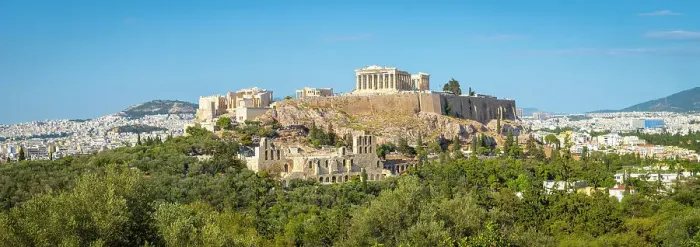 Framed Print : Parthenon temple on the Acropolis from Philoppapos hill, Athens, Greece Framed Print : Parthenon temple on the Acropolis from Philoppapos hill, Athens, Greece