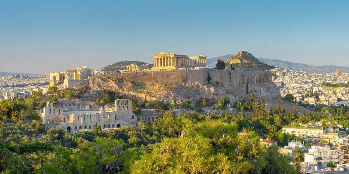 Framed Print : Parthenon temple on the Acropolis from Philoppapos hill, Athens, Greece Framed Print : Parthenon temple on the Acropolis from Philoppapos hill, Athens, Greece