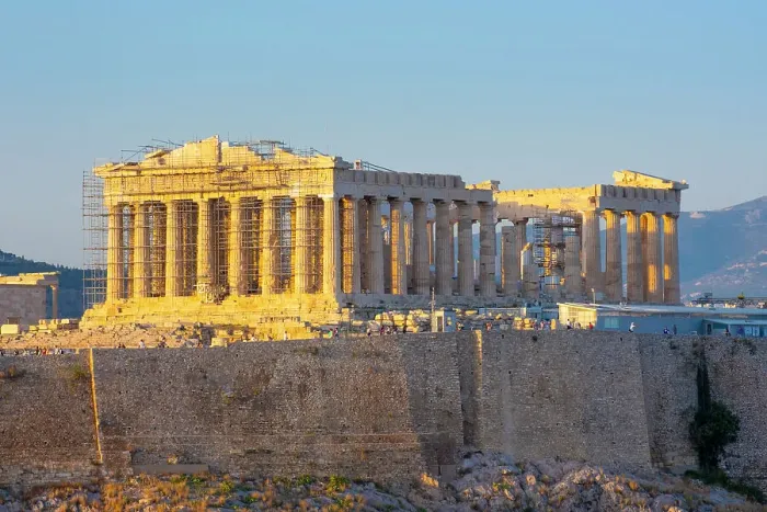 Framed Print : Parthenon temple on the Acropolis from Philoppapos hill, Athens, Greece Framed Print : Parthenon temple on the Acropolis from Philoppapos hill, Athens, Greece