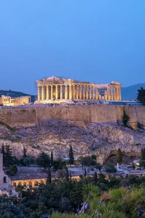 Framed Print : Parthenon temple on the Acropolis from Philoppapos hill, Athens, Greece Framed Print : Parthenon temple on the Acropolis from Philoppapos hill, Athens, Greece