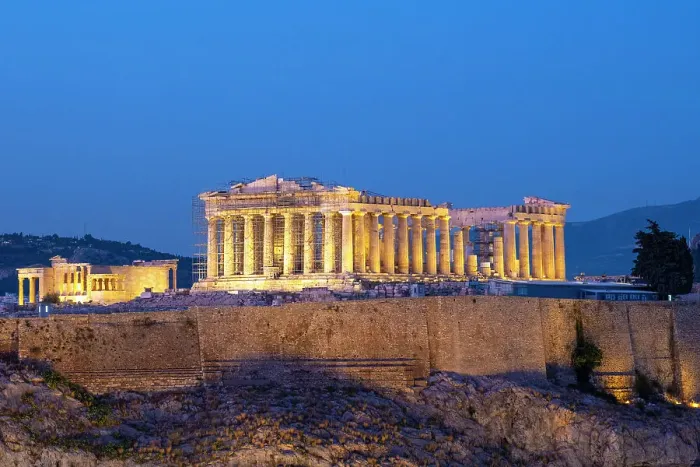 Framed Print : Parthenon temple on the Acropolis from Philoppapos hill, Athens, Greece Framed Print : Parthenon temple on the Acropolis from Philoppapos hill, Athens, Greece