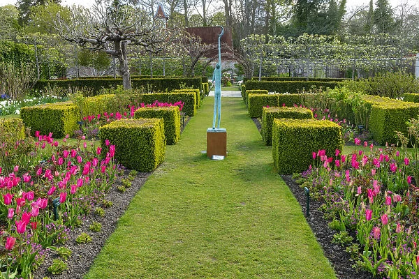 Pashley Manor Gardens in Spring, Ticehurst, East Sussex, England