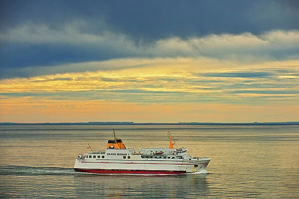 Passenger ferry in Bay of Fundy Grand Manan Island, New Brunswick, Canada