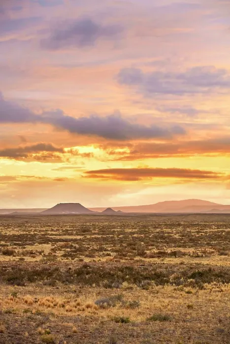 Framed Print : The Patagonian steppe (also know as Patagonian Desert) meseta landscape at twilight, Bosques Petrificados de Jaramillo National Park, Santa Cruz, Deseado, Patagonia, Argentina Framed Print : The Patagonian steppe (also know as Patagonian Desert) meseta landscape at twilight, Bosques Petrificados de Jaramillo National Park, Santa Cruz, Deseado, Patagonia, Argentina