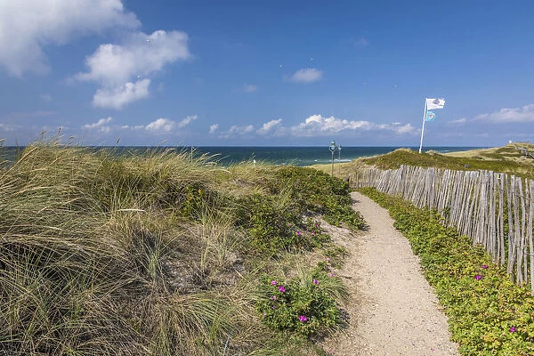 Path to the beach at Rantum, Sylt, Schleswig-Holstein, Germany