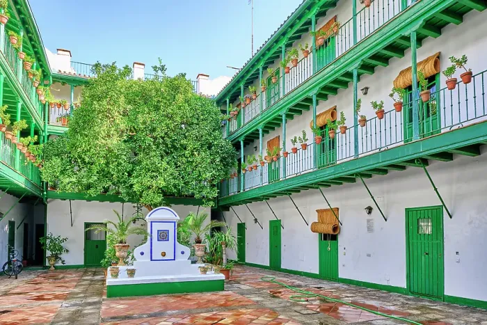 Framed Print : Patio of a Corral. Seville, Andalusia. Spain Framed Print : Patio of a Corral. Seville, Andalusia. Spain