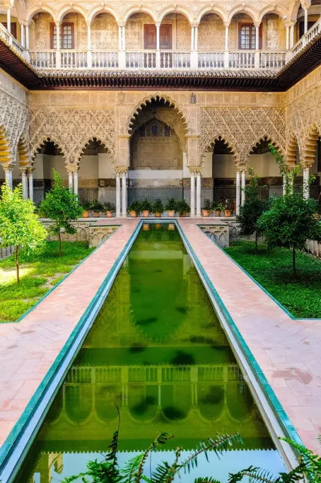 Framed Print : Patio de las Doncellas courtyard, Alcazar palace, Seville, Andalusia, Spain, Europe Framed Print : Patio de las Doncellas courtyard, Alcazar palace, Seville, Andalusia, Spain, Europe