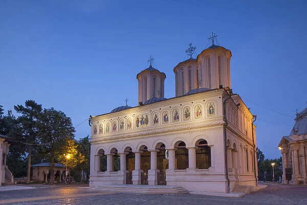 Patriarchal Cathedral at dusk, Bucharest, Romania