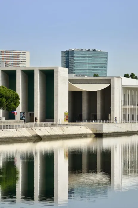 Framed Print : Pavilhao de Portugal (Portugal Pavillion), a project by architect Alvaro Siza Vieira Framed Print : Pavilhao de Portugal (Portugal Pavillion), a project by architect Alvaro Siza Vieira