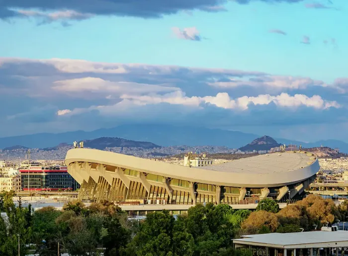 Framed Print : Peace and Friendship Stadium at sunset, Piraeus, Attica, Greece Framed Print : Peace and Friendship Stadium at sunset, Piraeus, Attica, Greece
