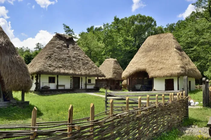 Framed Print : Peasant homestead from Mierta-Dragu, Salaj County