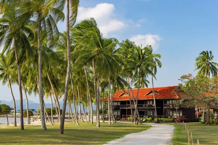 Framed Print : Pelangi Beach Resort and Spa, Cenang Beach, Langkawi, Kedah, Malaysia
