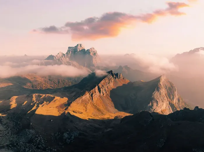 Framed Print : Pelmo mountain from Giau Pass Cortina d'Ampezzo, dolomites, Veneto, Italy