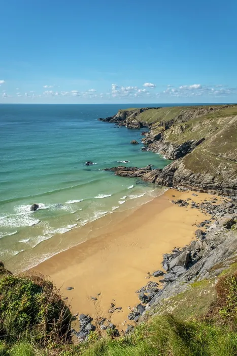 Framed Print : Pentire Steps Beach, Cornwall, England, UK Framed Print : Pentire Steps Beach, Cornwall, England, UK