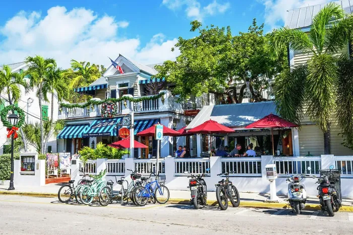 Framed Print : People in Duval Street Key West, Florida, USA Framed Print : People in Duval Street Key West, Florida, USA