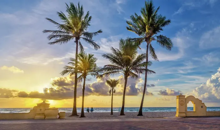 Framed Print : Two people enjoying the Sunrise Hollywood Beach Hollywood Miami, South Florida, USA Framed Print : Two people enjoying the Sunrise Hollywood Beach Hollywood Miami, South Florida, USA