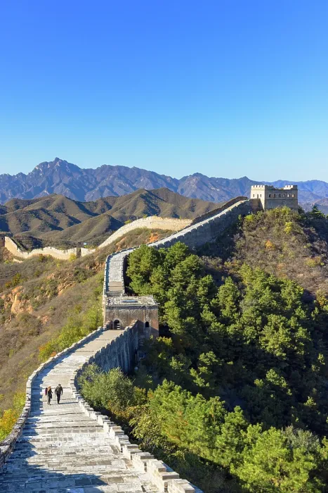 Framed Print : People walking on the Great Wall of China at Jinshanling (UNESCO World Heritage Site), Hebei Province, China Framed Print : People walking on the Great Wall of China at Jinshanling (UNESCO World Heritage Site), Hebei Province, China