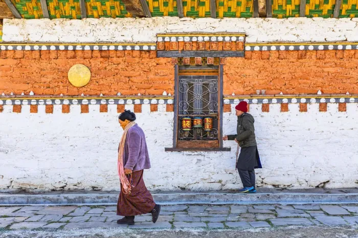 Framed Print : People walking around Jambey Lhakhang, Jakar, Bumthang District, Bhutan Framed Print : People walking around Jambey Lhakhang, Jakar, Bumthang District, Bhutan