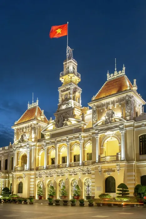 Framed Print : People's Committee of Ho Chi Minh City (City Hall), Ho Chi Minh City (Saigon), Vietnam