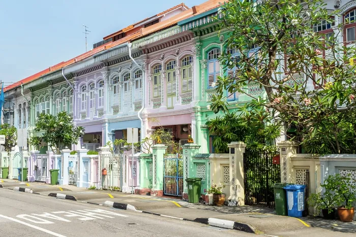 Framed Print : Peranakan shophouses, Katong, Singapore Framed Print : Peranakan shophouses, Katong, Singapore