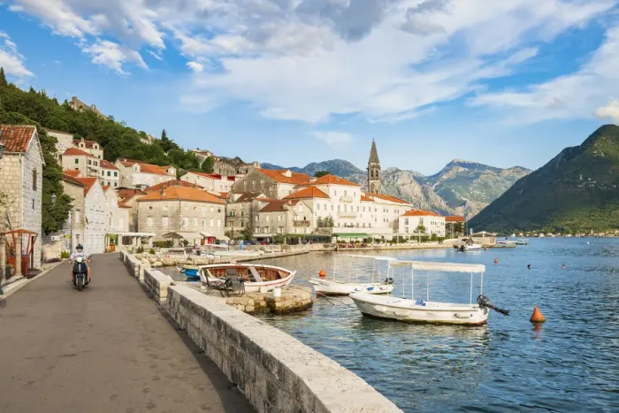 Framed Print : Perast, Bay of Kotor, Montenegro
