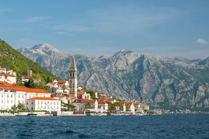 Framed Print : Perast, Kotor Bay, Montenegro