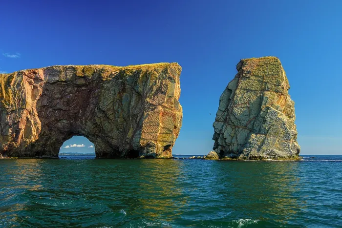 Framed Print : Perce rock from a cruise ship, Perce, Quebec, Canada Framed Print : Perce rock from a cruise ship, Perce, Quebec, Canada