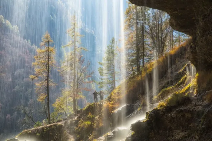 Framed Print : Pericnik waterfall, Triglav National Park, Julian Alps, Slovenia