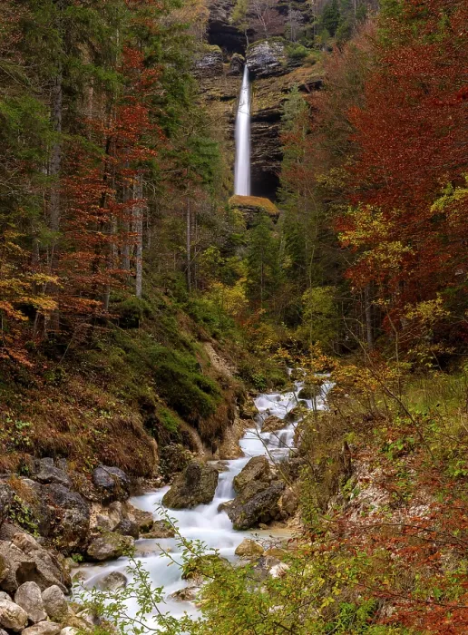 Framed Print : Periknik Waterfall in autumn, Triglav National Park, Slovenia Framed Print : Periknik Waterfall in autumn, Triglav National Park, Slovenia