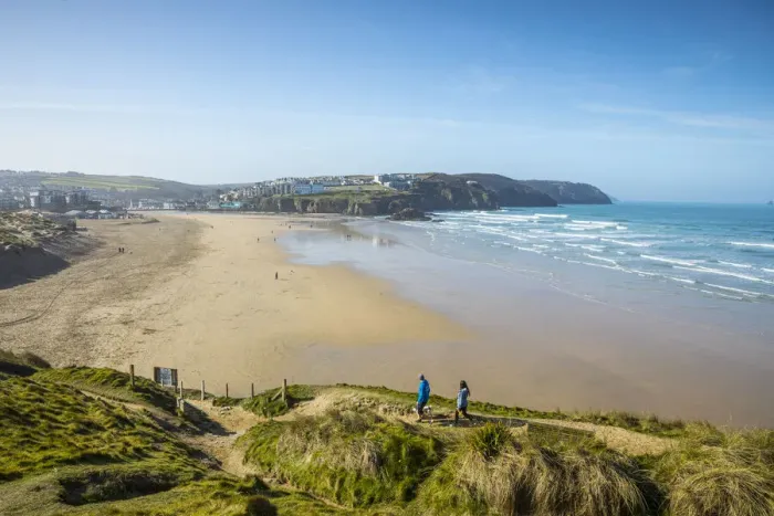 Framed Print : Perranporth, North Cornwall Coast, Cornwall, England, UK
