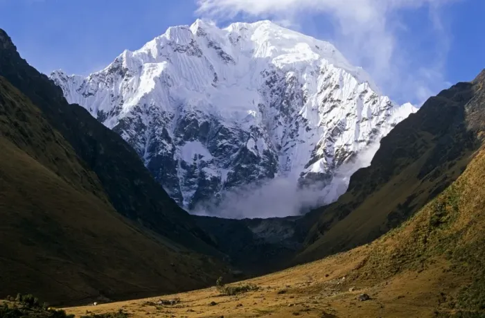 Framed Print : Peru, Andes, Cordillera Vilcabamba, Nevado Salkantay (or Salcantay). At well over 6000m high Framed Print : Peru, Andes, Cordillera Vilcabamba, Nevado Salkantay (or Salcantay). At well over 6000m high