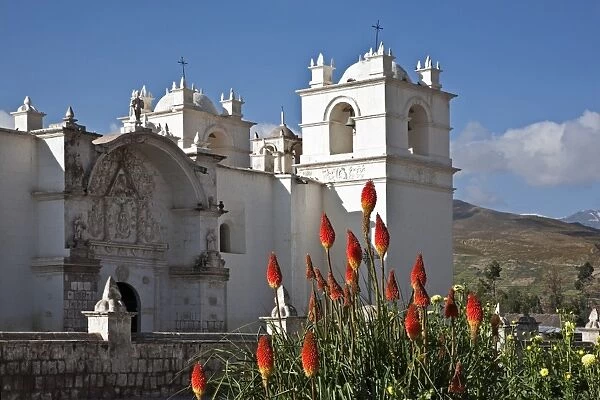 Peru, An attractive C18th church dominates the main square of Yanque, a small rural village in the Colca