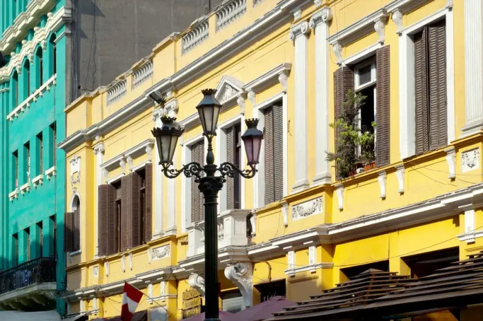 Framed Print : Peru, Lima, Colonial District, Historic Buildings Framed Print : Peru, Lima, Colonial District, Historic Buildings