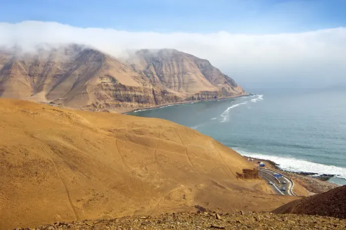 Framed Print : Peru, Lima, Morro Solar, Pacific Ocean Cliffs, Chorrillos District Framed Print : Peru, Lima, Morro Solar, Pacific Ocean Cliffs, Chorrillos District
