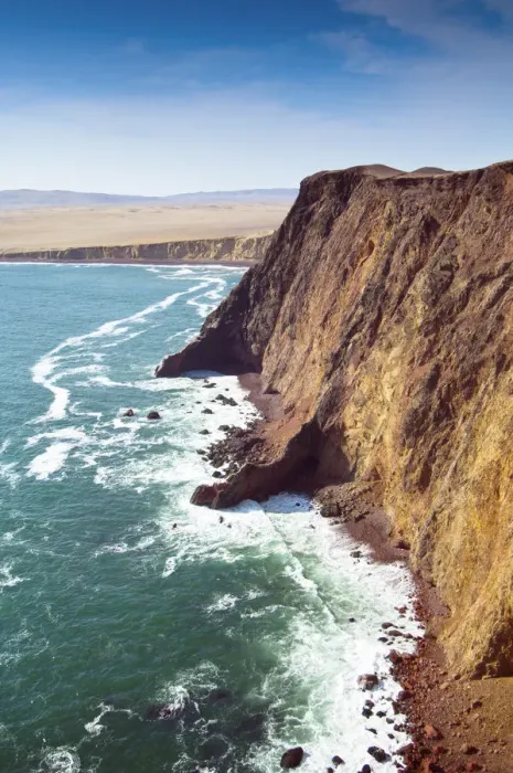 Framed Print : Peru, Paracas National Reserve, Subtropical Coastal Desert, Cliffs Of Playa Yumaque Framed Print : Peru, Paracas National Reserve, Subtropical Coastal Desert, Cliffs Of Playa Yumaque