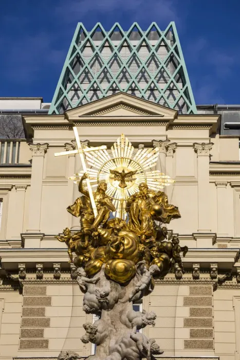 Framed Print : Pestsaule or the Plague Column, Graben pedestrian street, Vienna, Austria Framed Print : Pestsaule or the Plague Column, Graben pedestrian street, Vienna, Austria