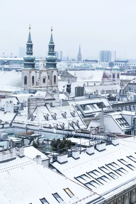 Framed Print : Peterskirche (St. Peters Church) from north tower of St