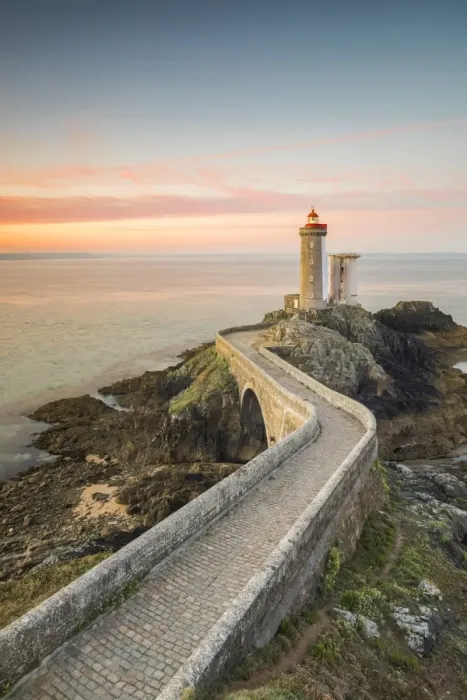 Framed Print : Petit Minou lightouse at sunrise. Plouzane, Finistere, Brittany, France Framed Print : Petit Minou lightouse at sunrise. Plouzane, Finistere, Brittany, France