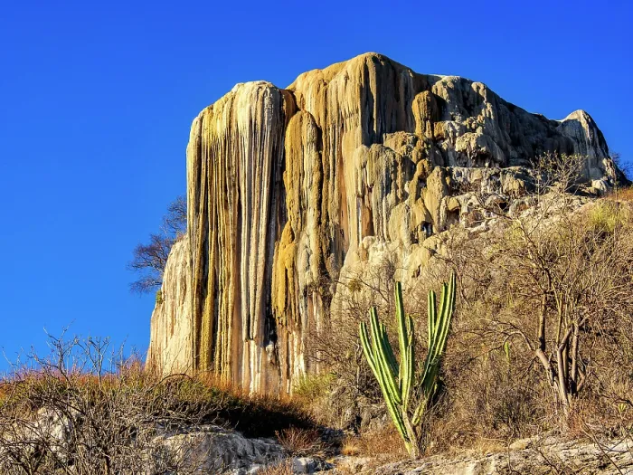 Framed Print : Petrified Waterfall at sunset, Hierve el Agua, San Lorenzo Albarradas, Oaxaca State, Mexico Framed Print : Petrified Waterfall at sunset, Hierve el Agua, San Lorenzo Albarradas, Oaxaca State, Mexico