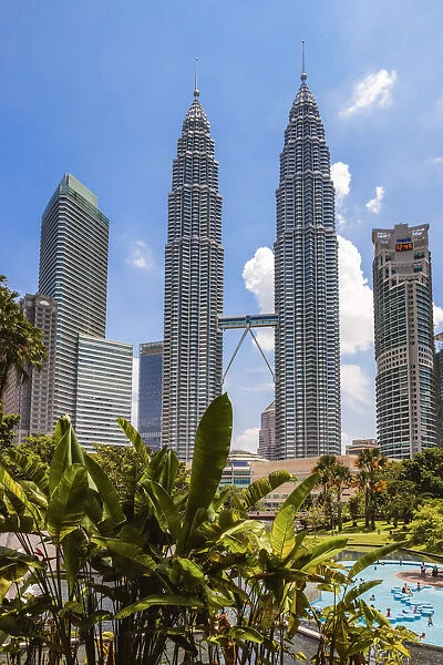 Petronas towers and KLCC complex, Kuala Lumpur, Malaysia