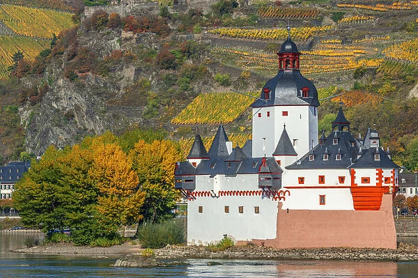 Pfalzgrafenstein castle, Kaub, Rhine valley, UNESCO World Heritage site, Rhineland-Palatinate, Germany