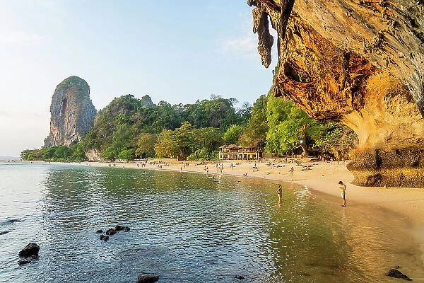 Phra Nang Beach seen from Phra nang Cave, Railay, Krabi, Thailand