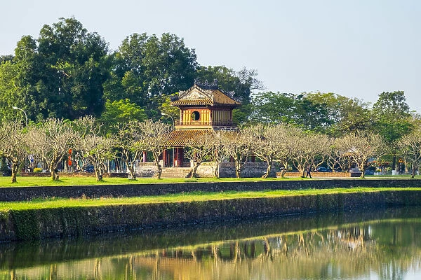 Phu Van Lau (Pavilion of Edicts) built in 1819 in front of the Imperial City, Hue
