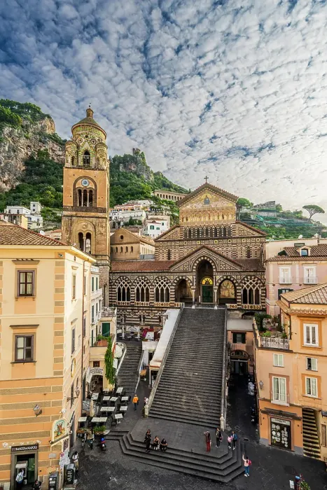 Framed Print : Piazza del Duomo, Amalfi, Campania, Italy Framed Print : Piazza del Duomo, Amalfi, Campania, Italy