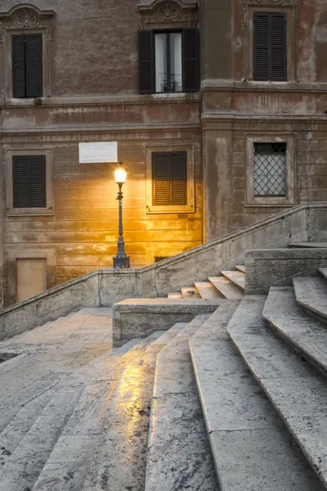 Framed Print : Piazza di Spagna, Rome, Lazio, Italy. Stairs at dawn Framed Print : Piazza di Spagna, Rome, Lazio, Italy. Stairs at dawn