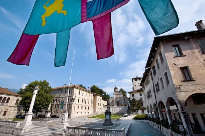 Framed Print : Piazza Maggiore, Feltre, Dolomites, Veneto, Italy Framed Print : Piazza Maggiore, Feltre, Dolomites, Veneto, Italy