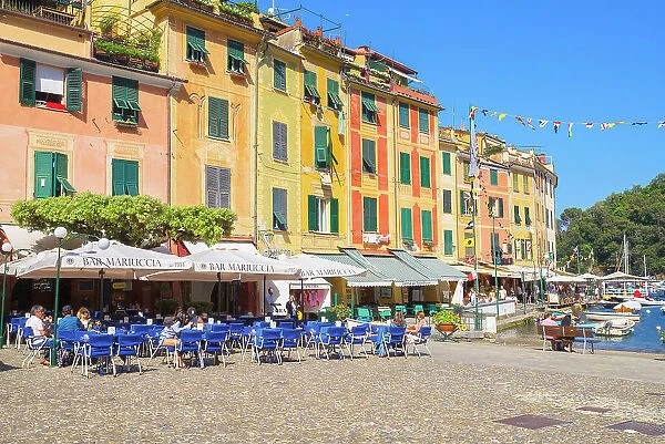 Piazza Martiri dell'Olivetta, Portofino, Liguria, Italy